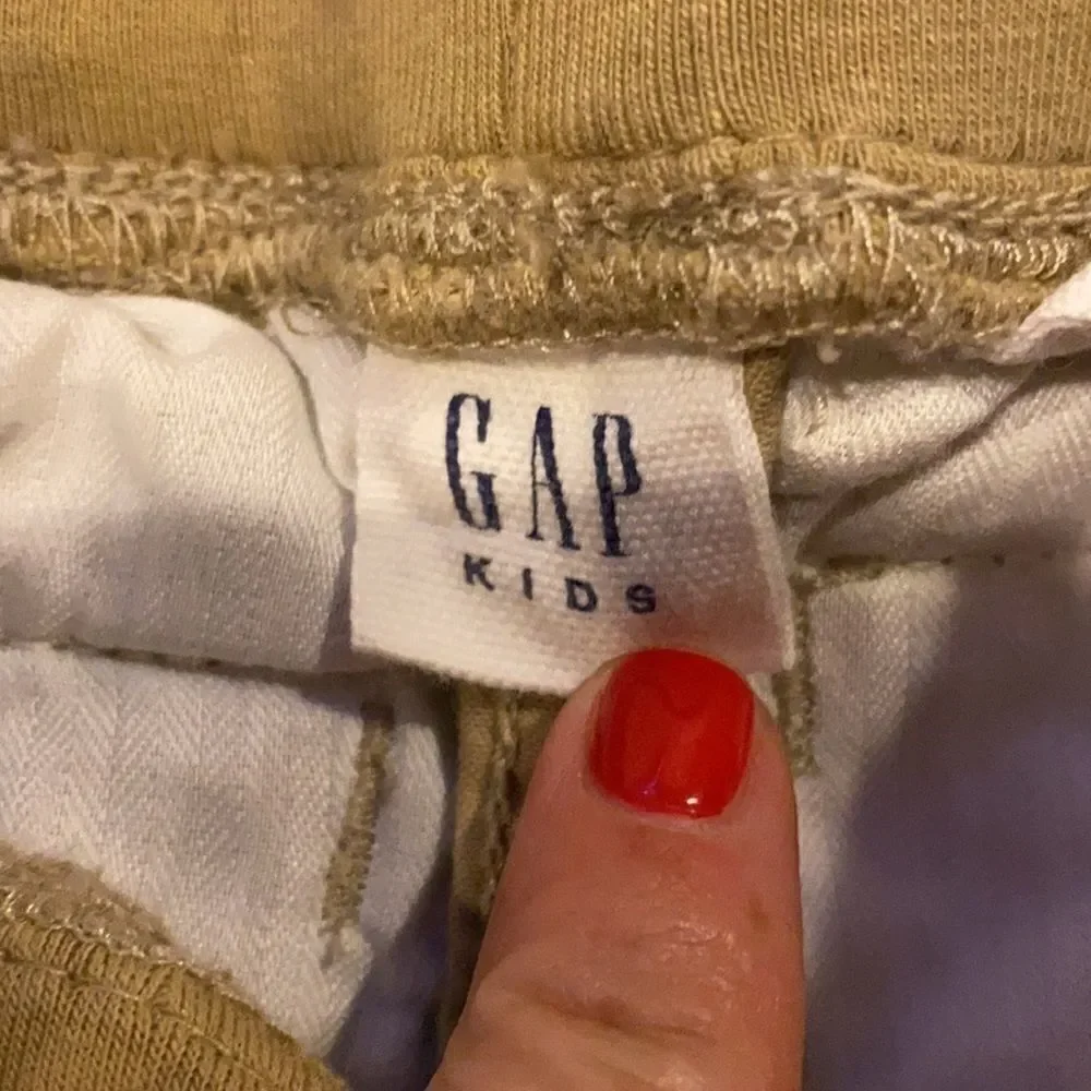 Gap Boys Khaki Cargo Multiple Pocket Long Shorts